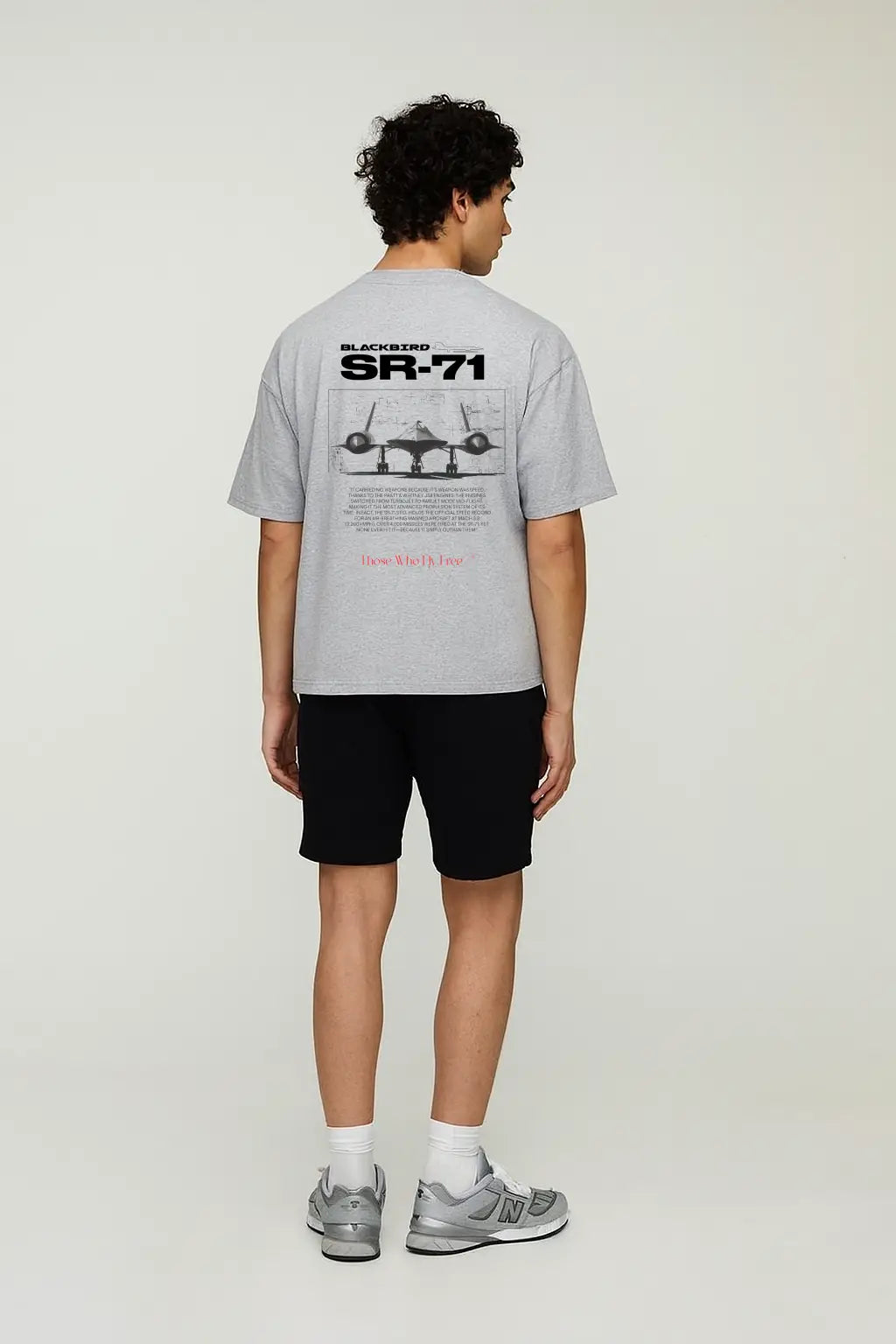 SR71 Light Gray Marl Tee