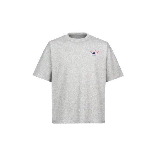 B2 Spirit Bomber USA Flag light gray marl tee