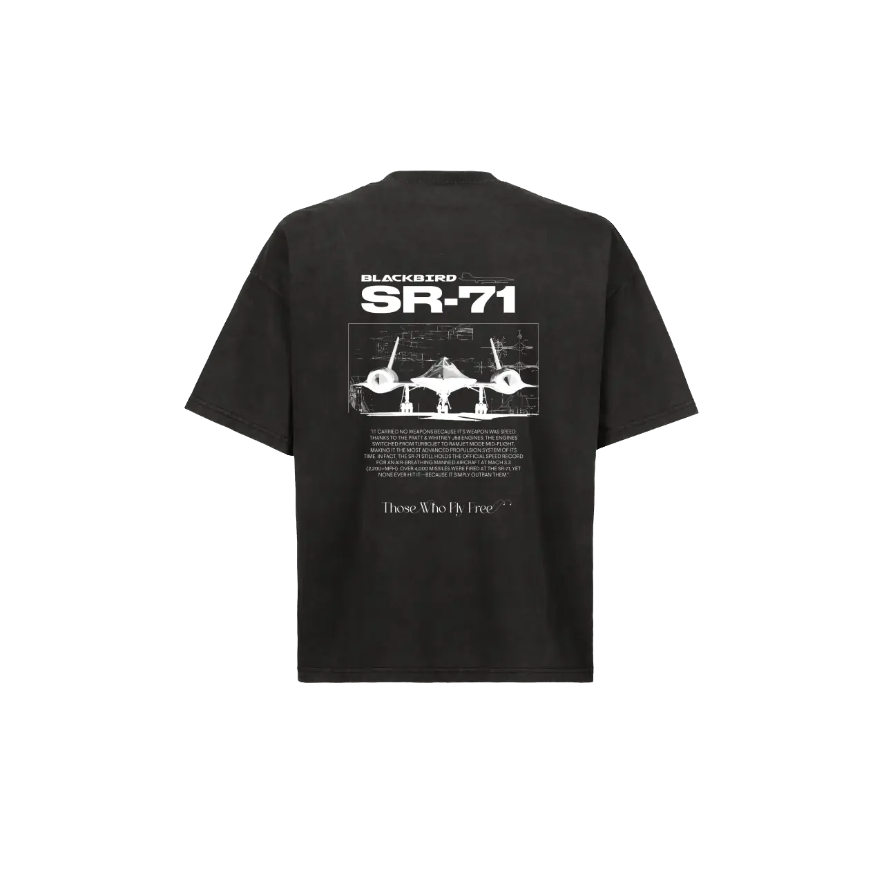 SR71 Vintage Black tee