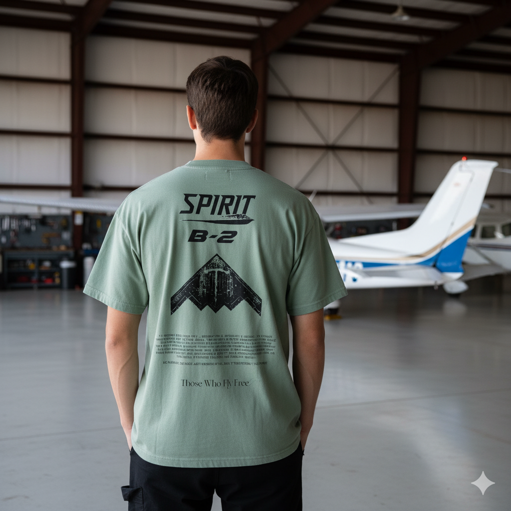 B2 Spirit Bomber Vintage Olive tee