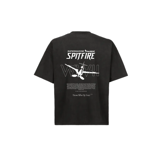 Supermarine Spitfire Vintage Black tee