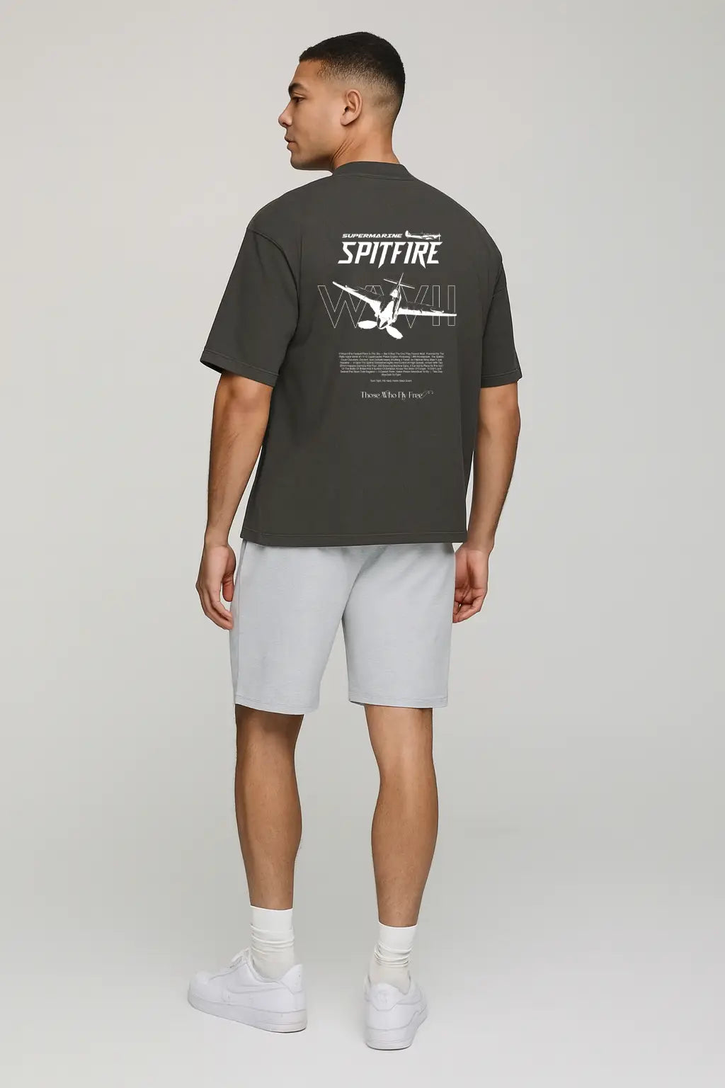 Supermarine Spitfire Vintage Black tee
