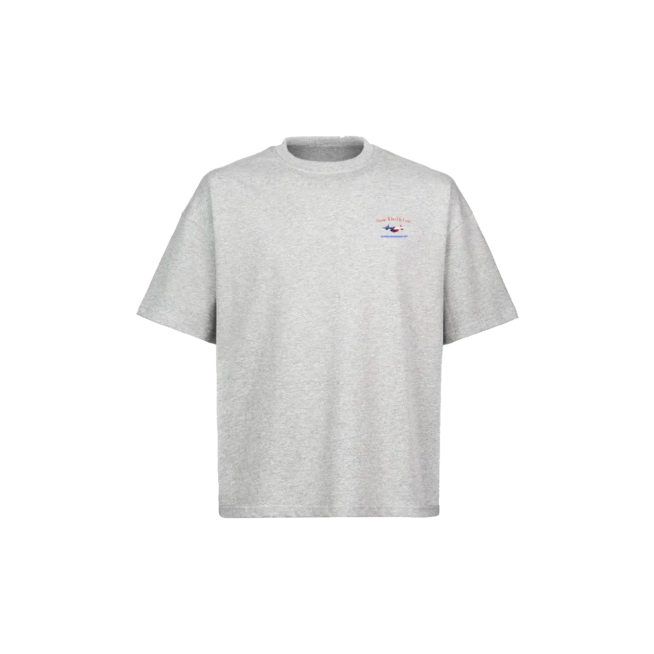 SR71 Light Gray Marl Tee USA Flag