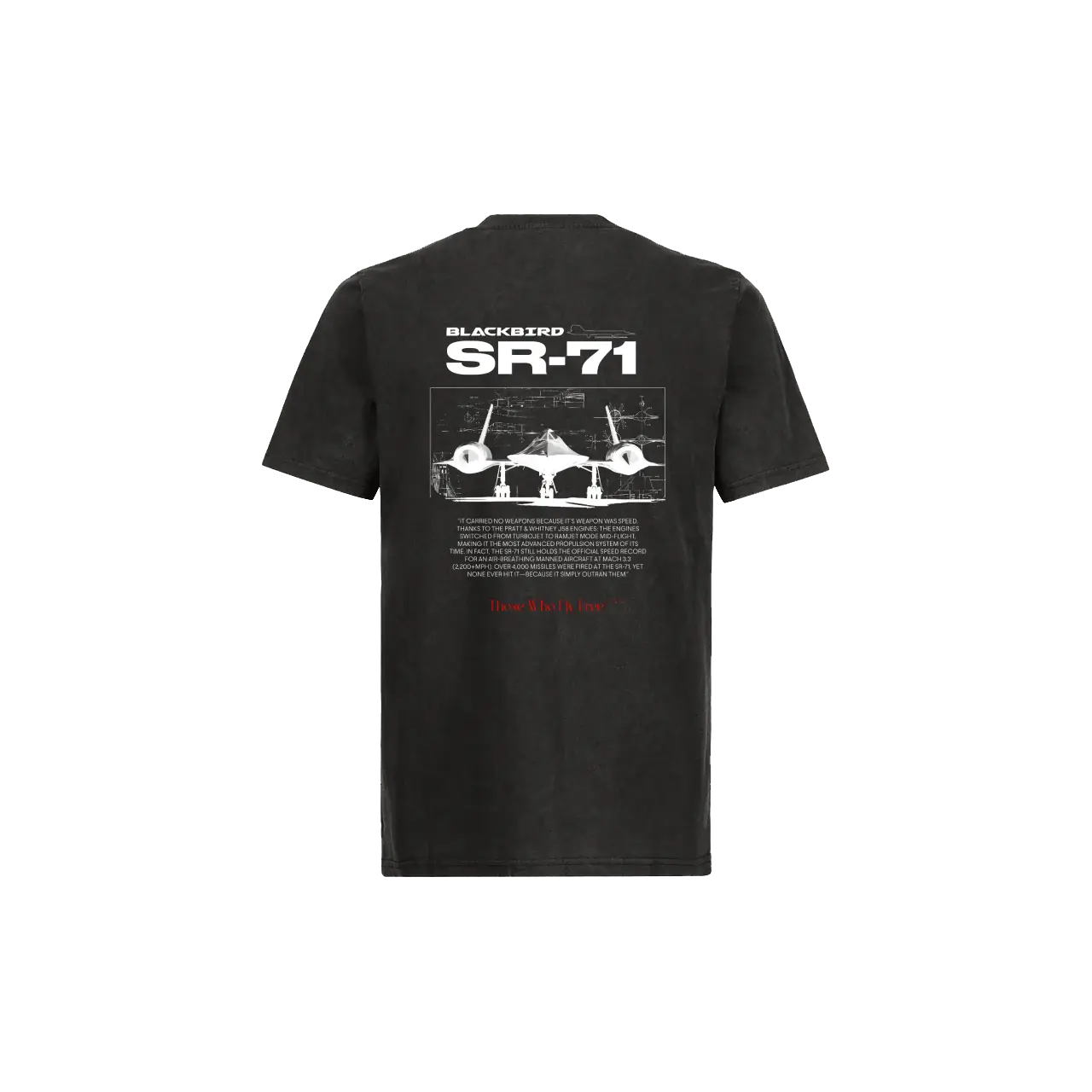 SR71 Vintage Black tee