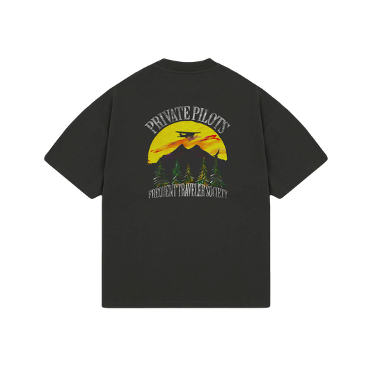 Frequent Traveler Society – Private Pilots Club T-Shirt ✈️🏔️