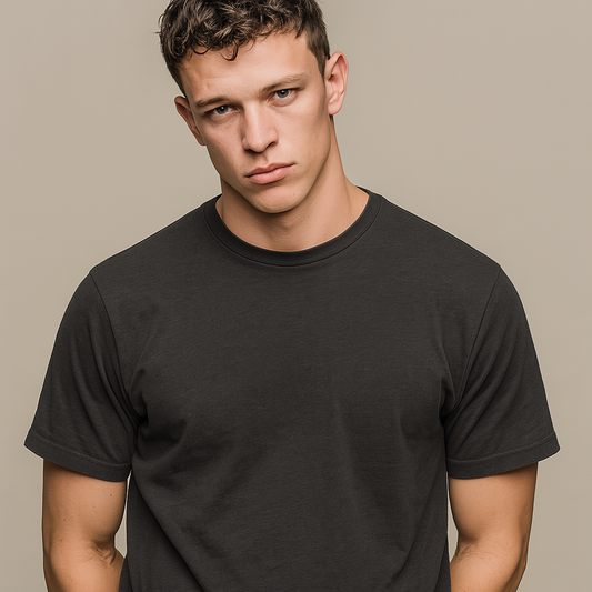 Luxury Blank- Vintage Black Regular Fit Tee